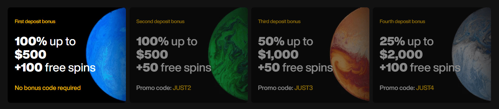 Just Casino Bonus